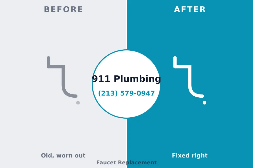 Before and after: plumbing company Glen Gardner, NJ